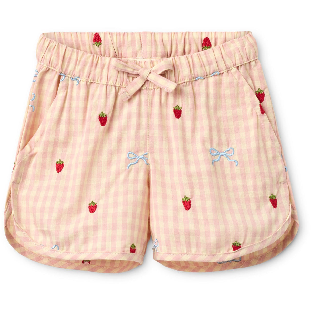 Flöss Berry/bow Gingham Dolly Rosett Shorts