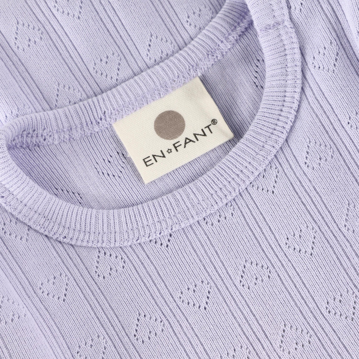 En Fant Purple Heather Body Ss Pointelle