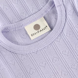 En Fant Purple Heather Body Ss Pointelle