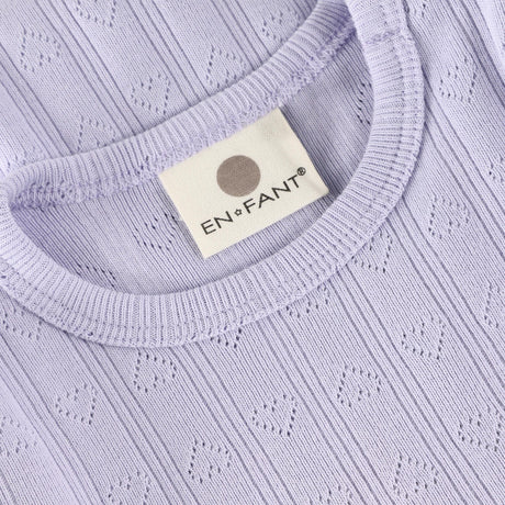 En Fant Purple Heather Body Ss Pointelle