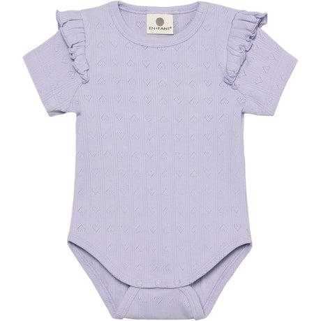 En Fant Purple Heather Body Ss Pointelle