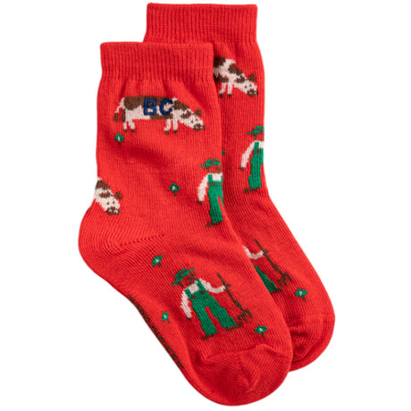 Bobo Choses Red Farm Adventure All Över Kort Strumpor