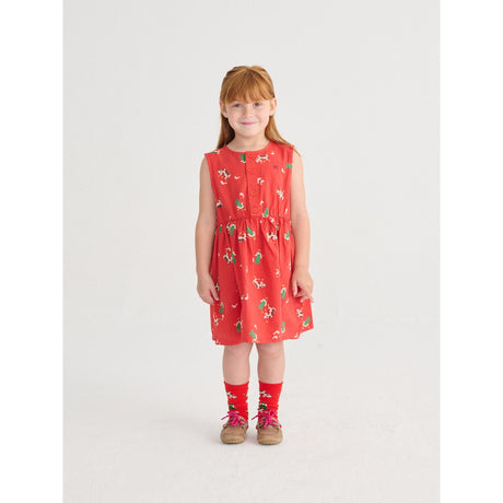 Bobo Choses Red Farm Adventure All Över Woven Klänning
