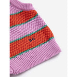 Bobo Choses Purple Bc Striped Stickad Väst