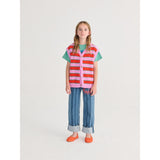 Bobo Choses Purple Bc Striped Stickad Väst