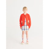 Bobo Choses Red Pixel Daisy Cardigan