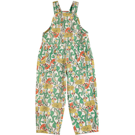 Bobo Choses Offwhite Färg Herbalist All Över Woven Dungaree