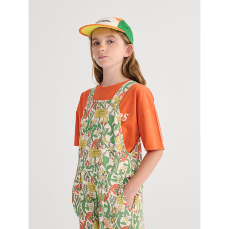 Bobo Choses Offwhite Färg Herbalist All Över Woven Dungaree