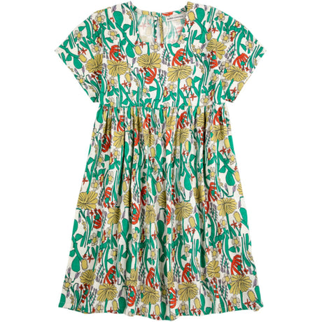 Bobo Choses Offwhite Färg Herbalist All Över Woven Klänning