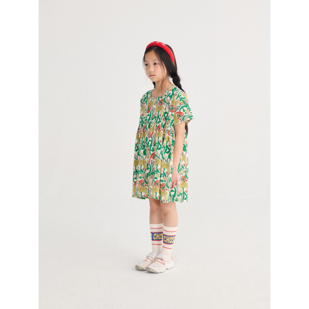Bobo Choses Offwhite Färg Herbalist All Över Woven Klänning