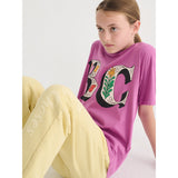 Bobo Choses Purple Spring Letters T-Shirt