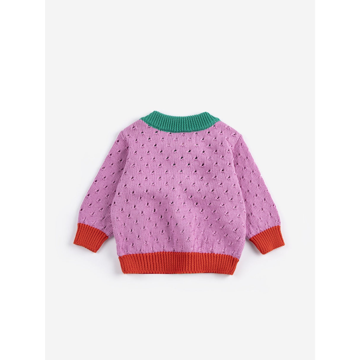 Bobo Choses Multicolor Färg Block Open Work Cardigan