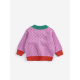Bobo Choses Multicolor Färg Block Open Work Cardigan