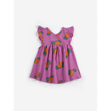 Bobo Choses Fuchsia Tangerine All Över Ruffled Klänning