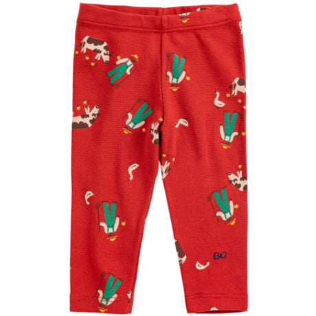 Bobo Choses Red Farm Adventure All Över Leggings