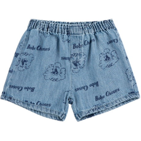 Bobo Choses Prussian Blue Pickles The Dog All Över Denim Kort