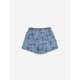 Bobo Choses Prussian Blue Pickles The Dog All Över Denim Kort