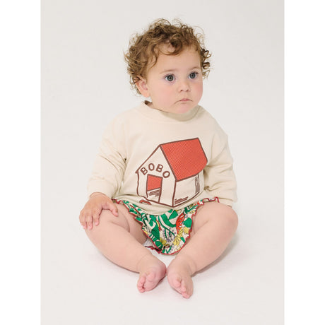 Bobo Choses White Pickles Is At Home Sweatshirt