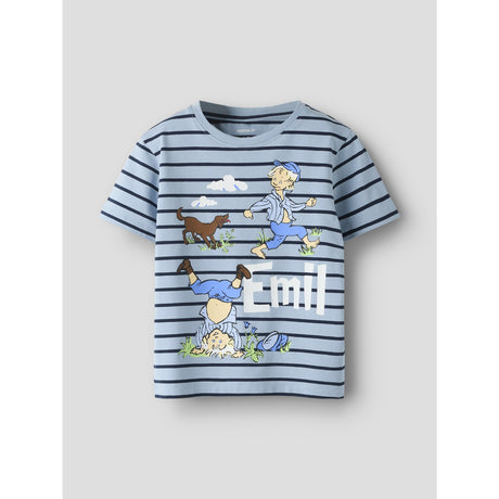 Name It Blue Fog Nmmmiall Emil Ss Nreg Topp Box Sky