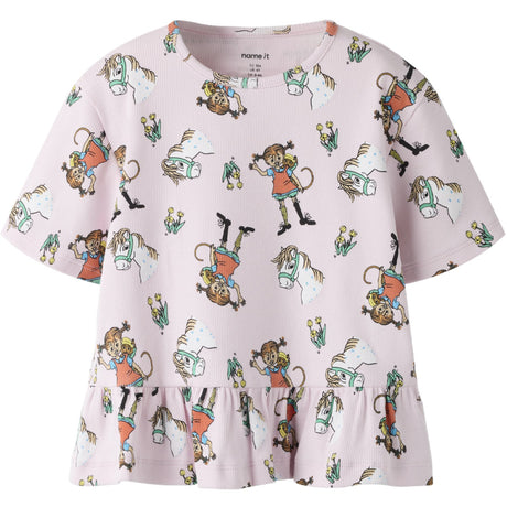 Name It Cradle Pink Nmfmara Pippi Ss Nreg Topp Sky
