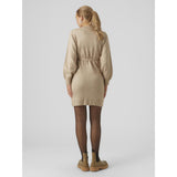 Mama;licious Natural Melange Mlnewanne L/S Abk Stickad Klänning A. Noos