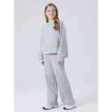 Name It Light Grey Melange Nkfnillina Wide Swe Byxor Bru Pb