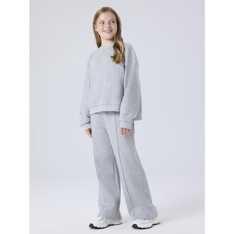 Name It Light Grey Melange Nkfnillina Wide Swe Byxor Bru Pb