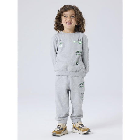 Name It Grey Melange Nmmnilius Ls Nreg Swe Bru Pb