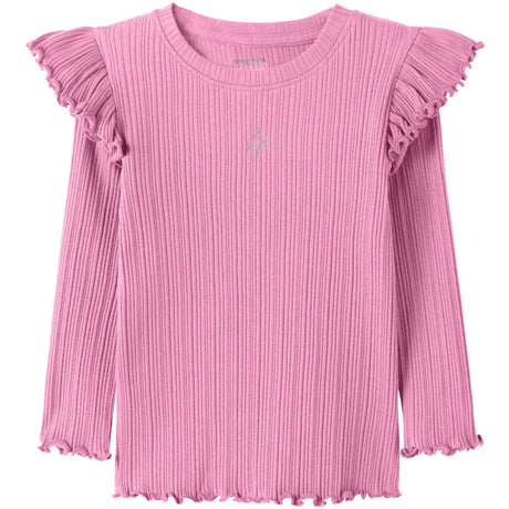 Name It Begonia Pink Nmfninna Ls Slim Topp Pb