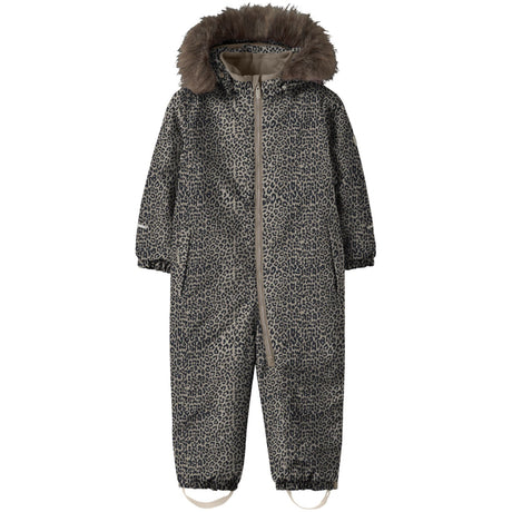 Name It Silver Mink Leo Nmfsnow10 Dräkt Aop Fo Noos