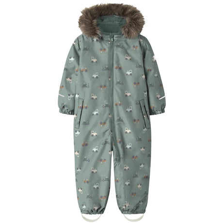 Name It Iceberg Green Nmmsnow10 Dräkt Aop Fo Noos