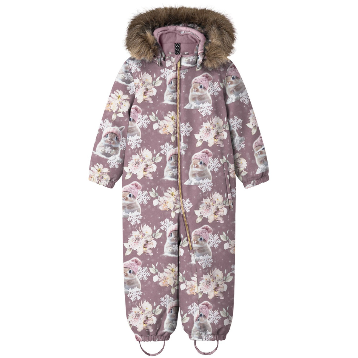 Name It Grape Shake Snow Bunny Nmfsnow10 Dräkt Aop Fo Noos