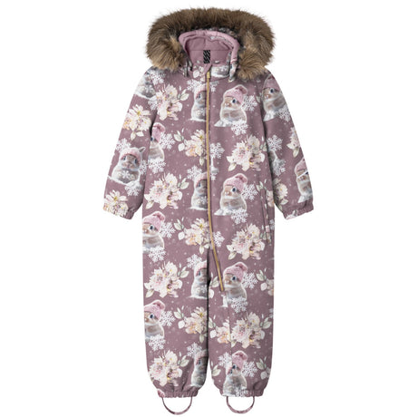 Name It Grape Shake Snow Bunny Nmfsnow10 Dräkt Aop Fo Noos