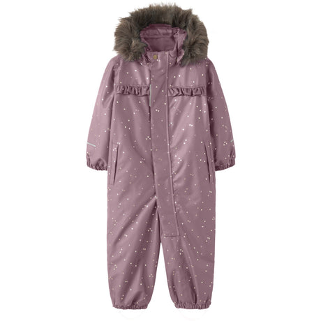 Name It Wistful Mauve Hearts Nmfsnow10 Dräkt Frill Glitter Fo