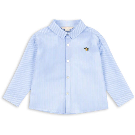 Konges Sløjd Blue Stripe Wes Skjorta Gots