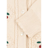 Konges Sløjd Pearled Ivory Soleil Cardigan Gots