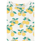 TinyCottons Off-White Oranges Puff Sleeve Klänning