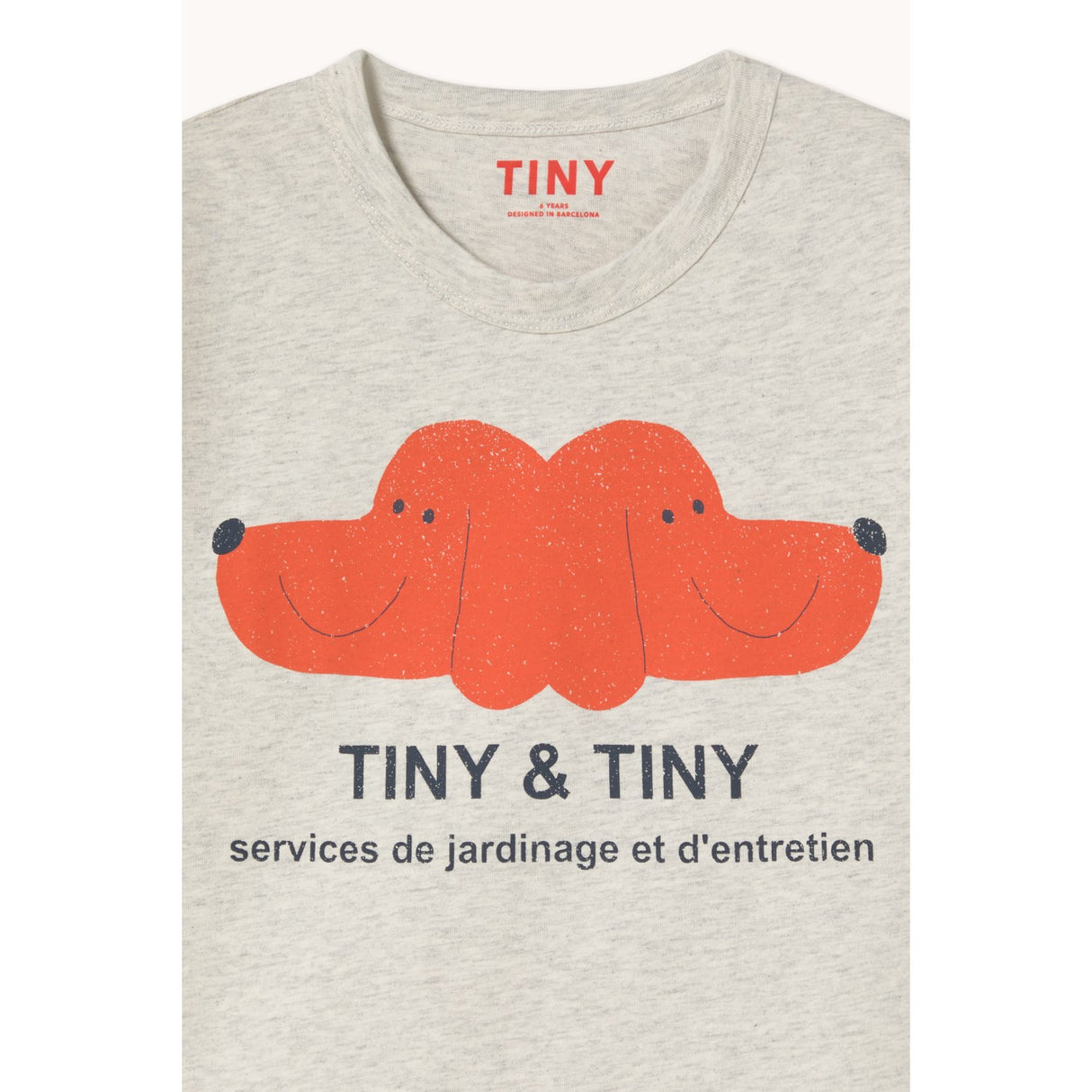 TinyCottons Cream Heather Tiny&Tiny Graphic Tee