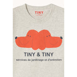 TinyCottons Cream Heather Tiny&Tiny Graphic Tee