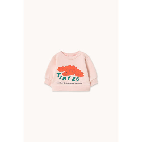 TinyCottons Pastel Pink Red Dog Baby Sweatshirt