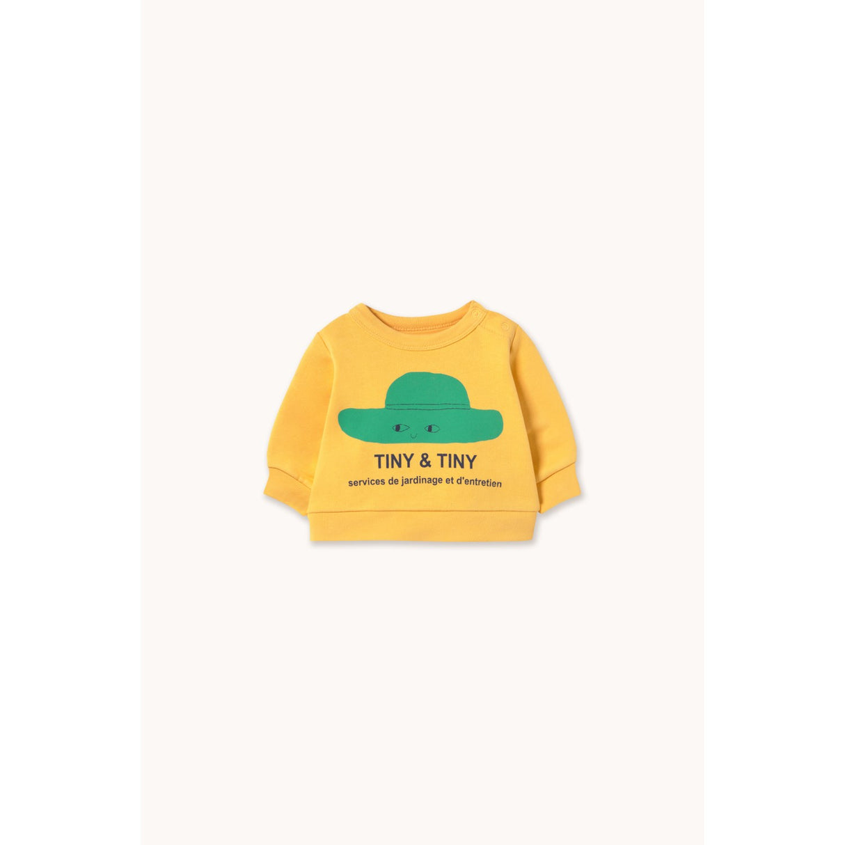TinyCottons Soft Yellow Tiny Mössa Baby Sweatshirt