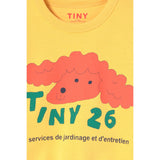 TinyCottons Soft Yellow Red Dog Graphic Sweatshirt