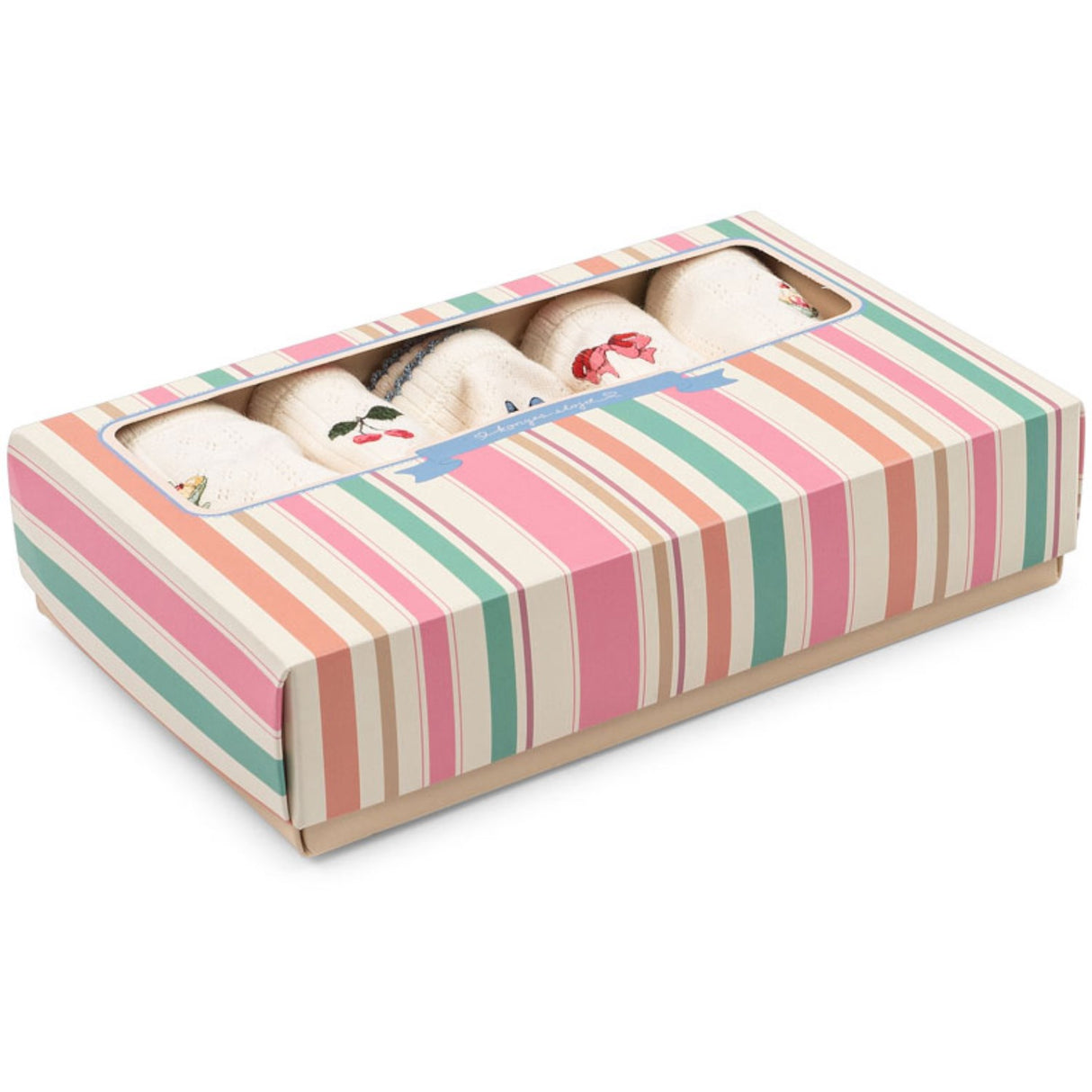 Konges Sløjd Antique White Minna 5 Pack Girl Kalsonger Gots