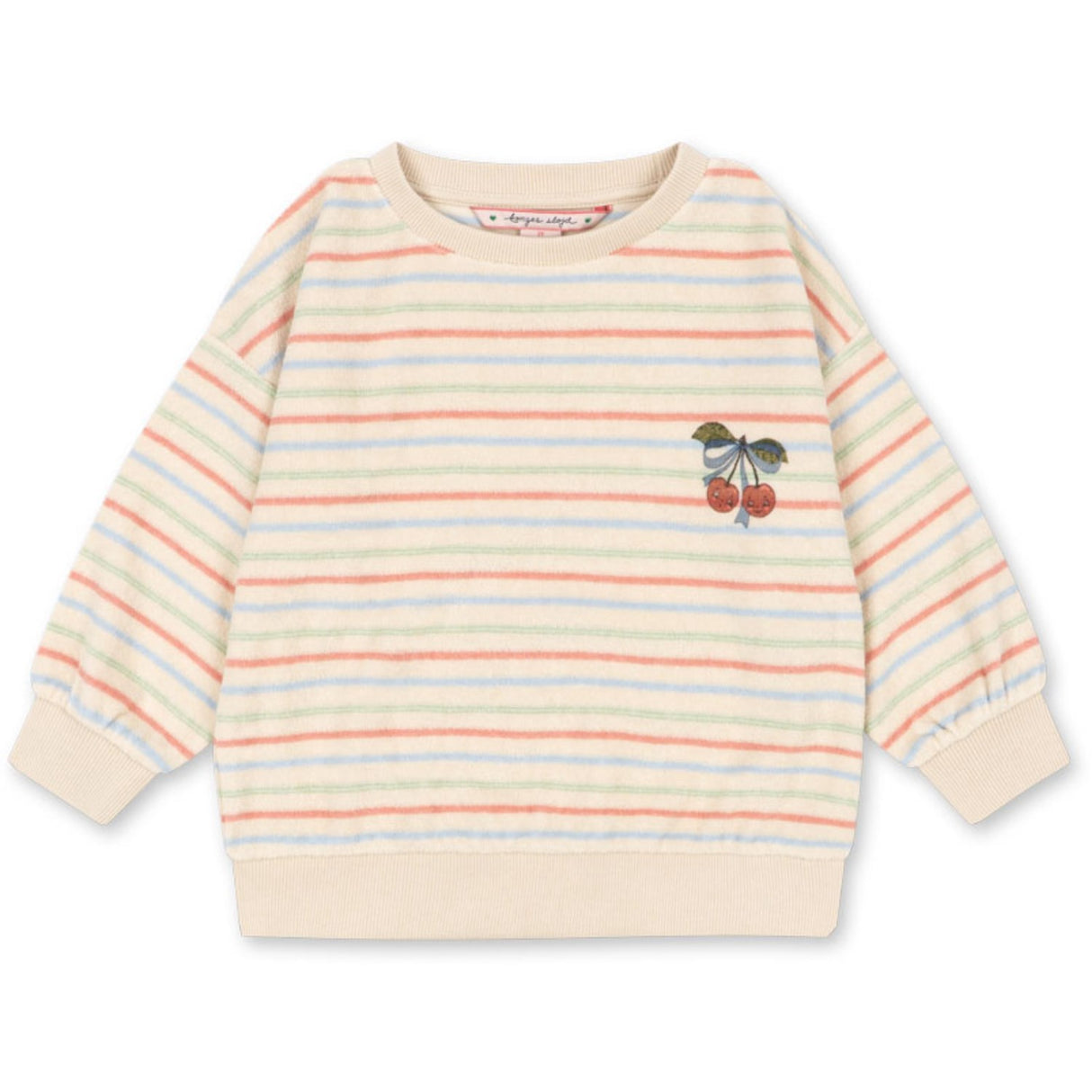 Konges Sløjd Confetti Stripe Itty Rib Sweat Skjorta Gots