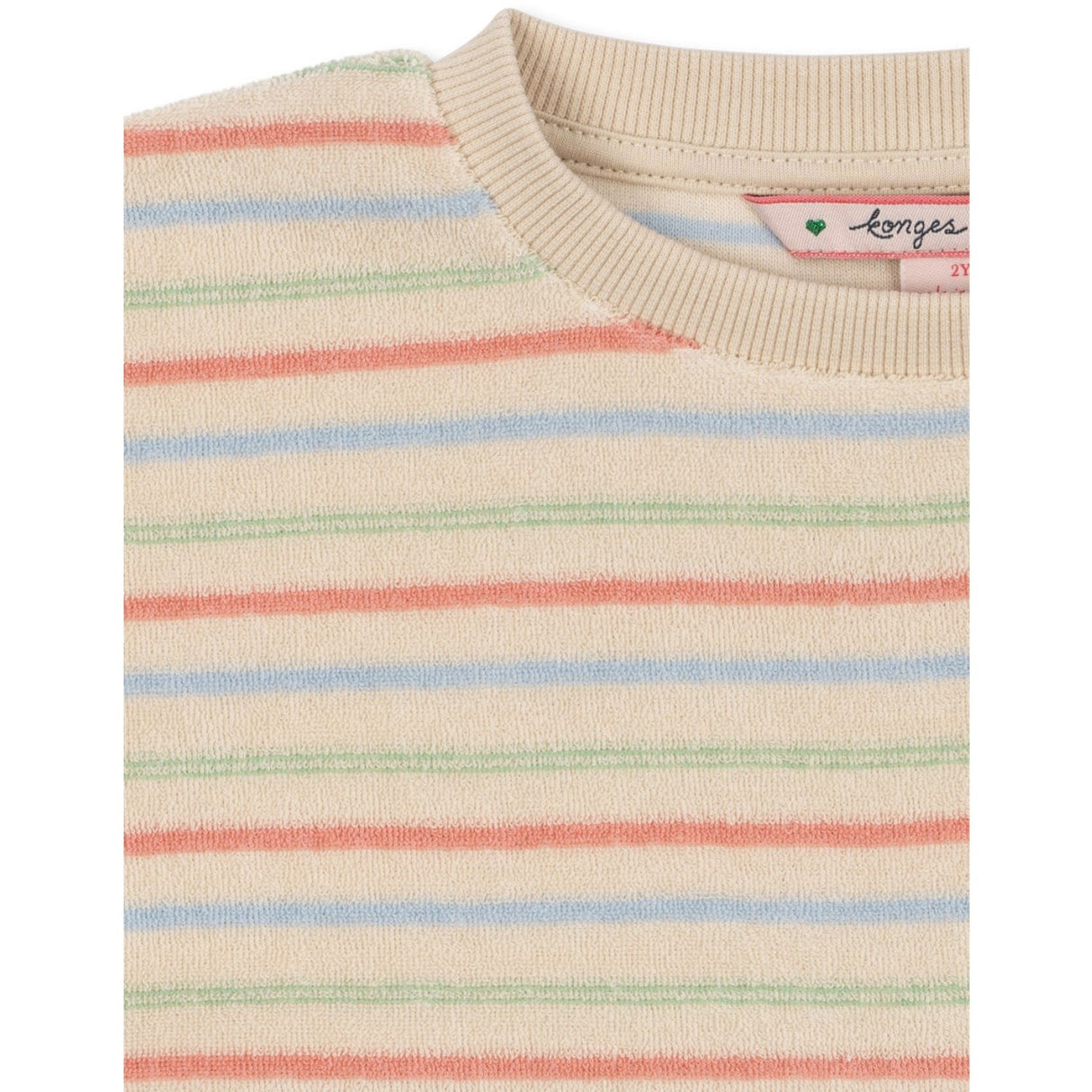 Konges Sløjd Confetti Stripe Itty Rib Sweat Skjorta Gots