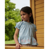 COPENHAGEN COLORS Lt. Blue Comb. Blus W. Smock W. Emb.