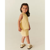 COPENHAGEN COLORS Pale Yellow Comb. Deco Topp & Shorts Sett