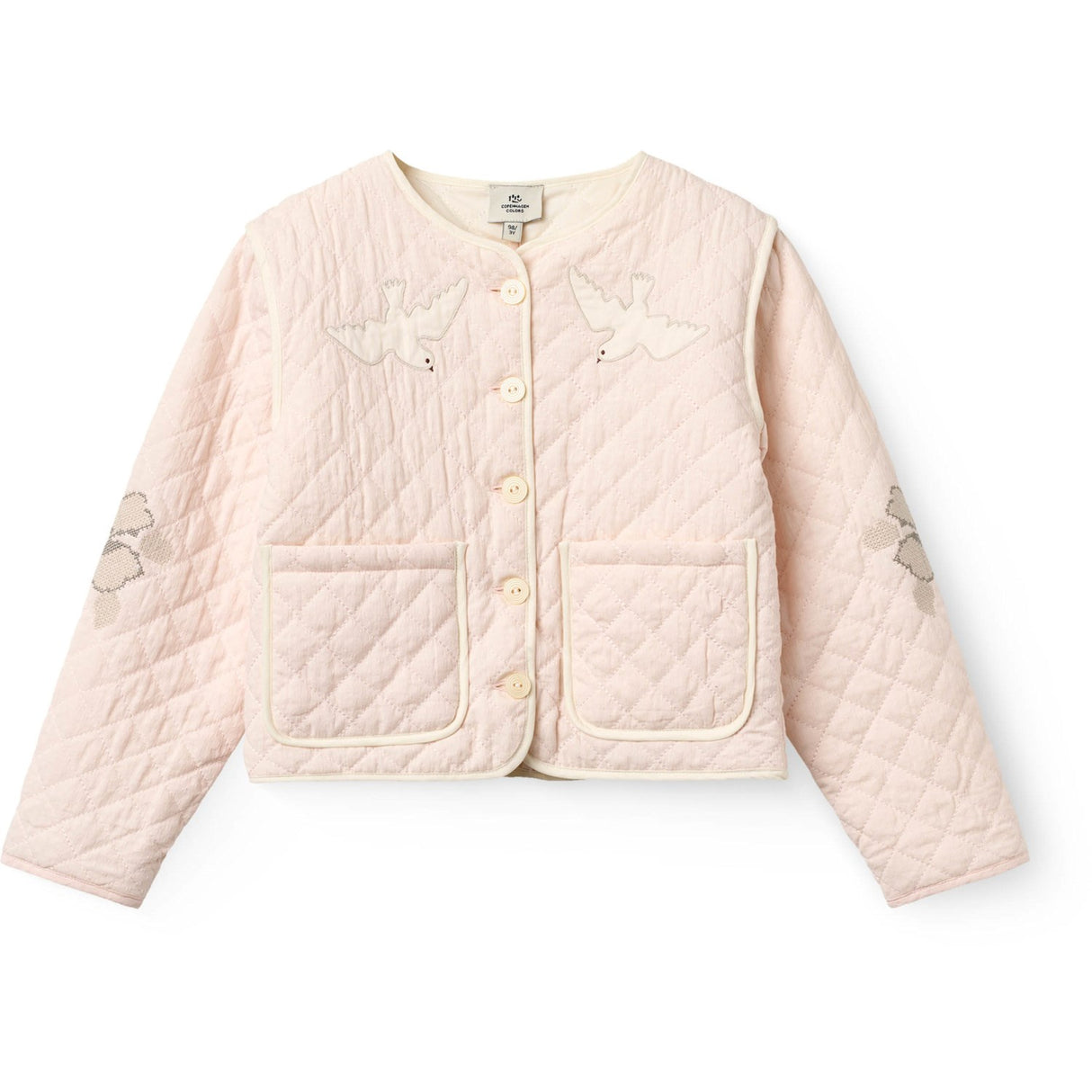 COPENHAGEN COLORS Dusty Rose Comb. Quiltad Jacka