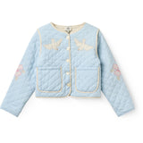 COPENHAGEN COLORS Lt. Blue Comb. Quiltad Jacka