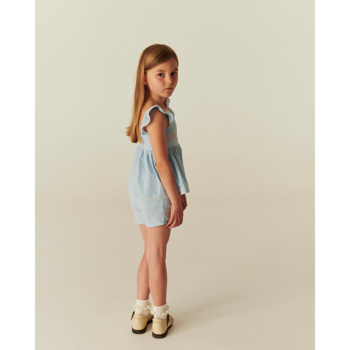 COPENHAGEN COLORS Lt. Blue Comb. Summer Sett W. Emb.